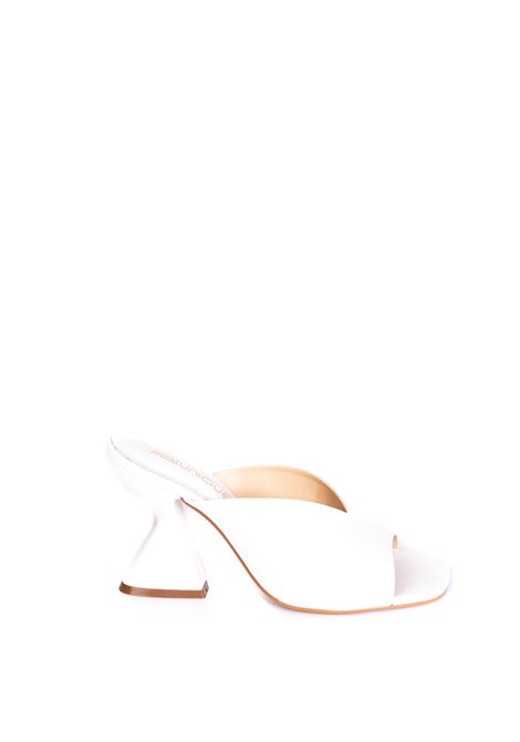 White plain sandal MISS UNIQUE | 1800CVENETO-BRANCO